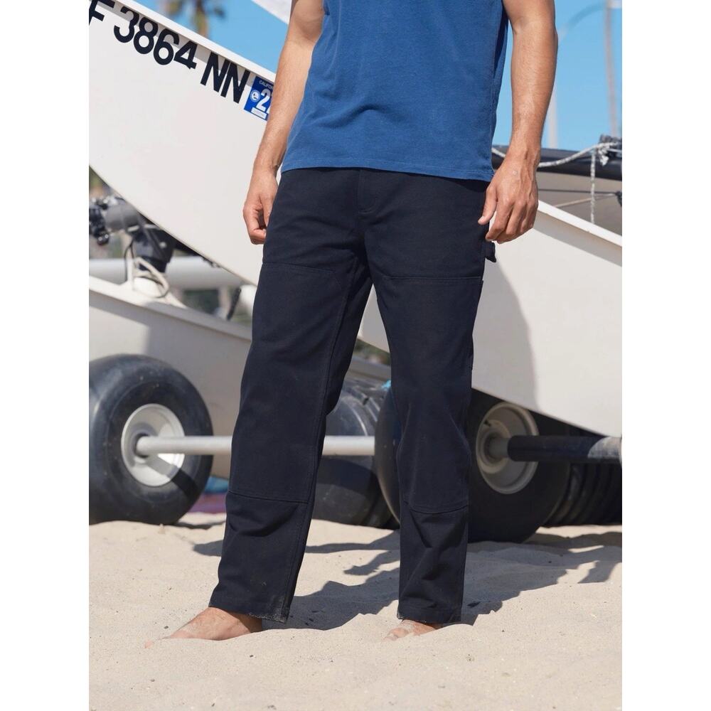 Mollusk California 100% Cotton Black Painter Carpenter Canvas Work Pants Mens XL